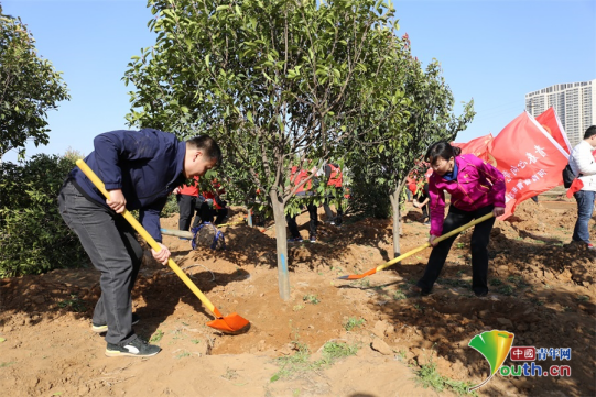 义务植树助力森林河南建设 2019年绿风尚生
